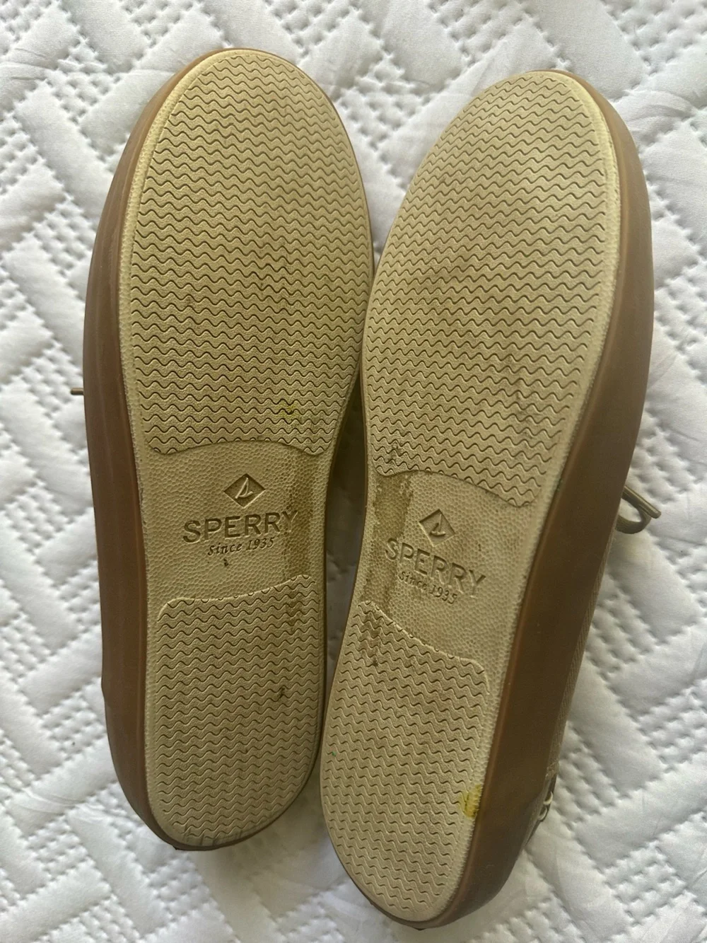 Sperry Canvas and Leather TopSiders Size 9